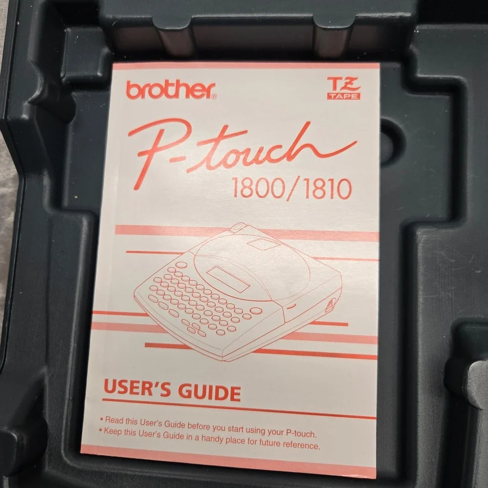 Brother P-Touch PT-1800 Label Maker Electronic Labeling System with Case & Tape